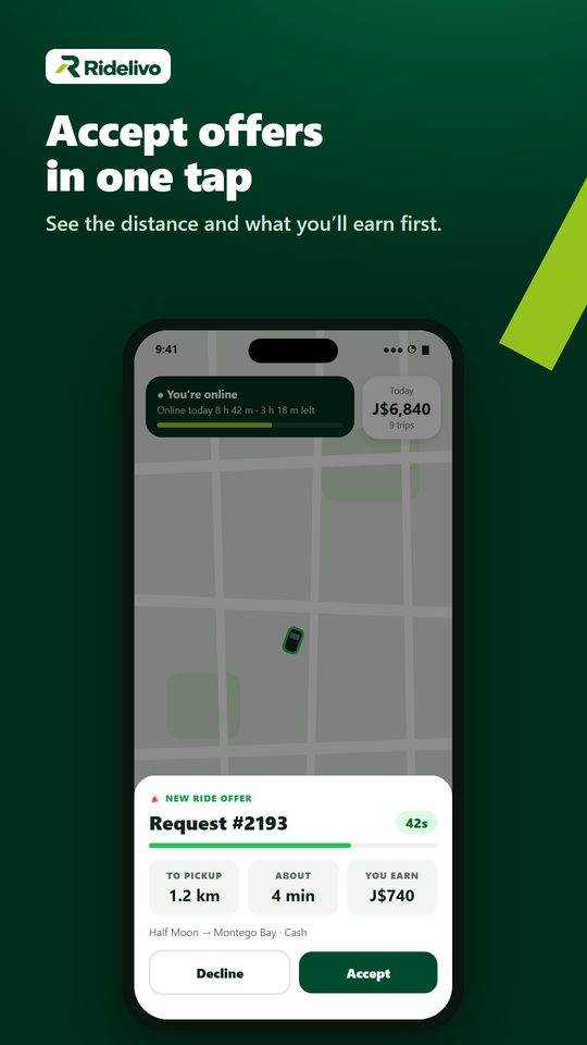 Drivers see what they earn before accepting